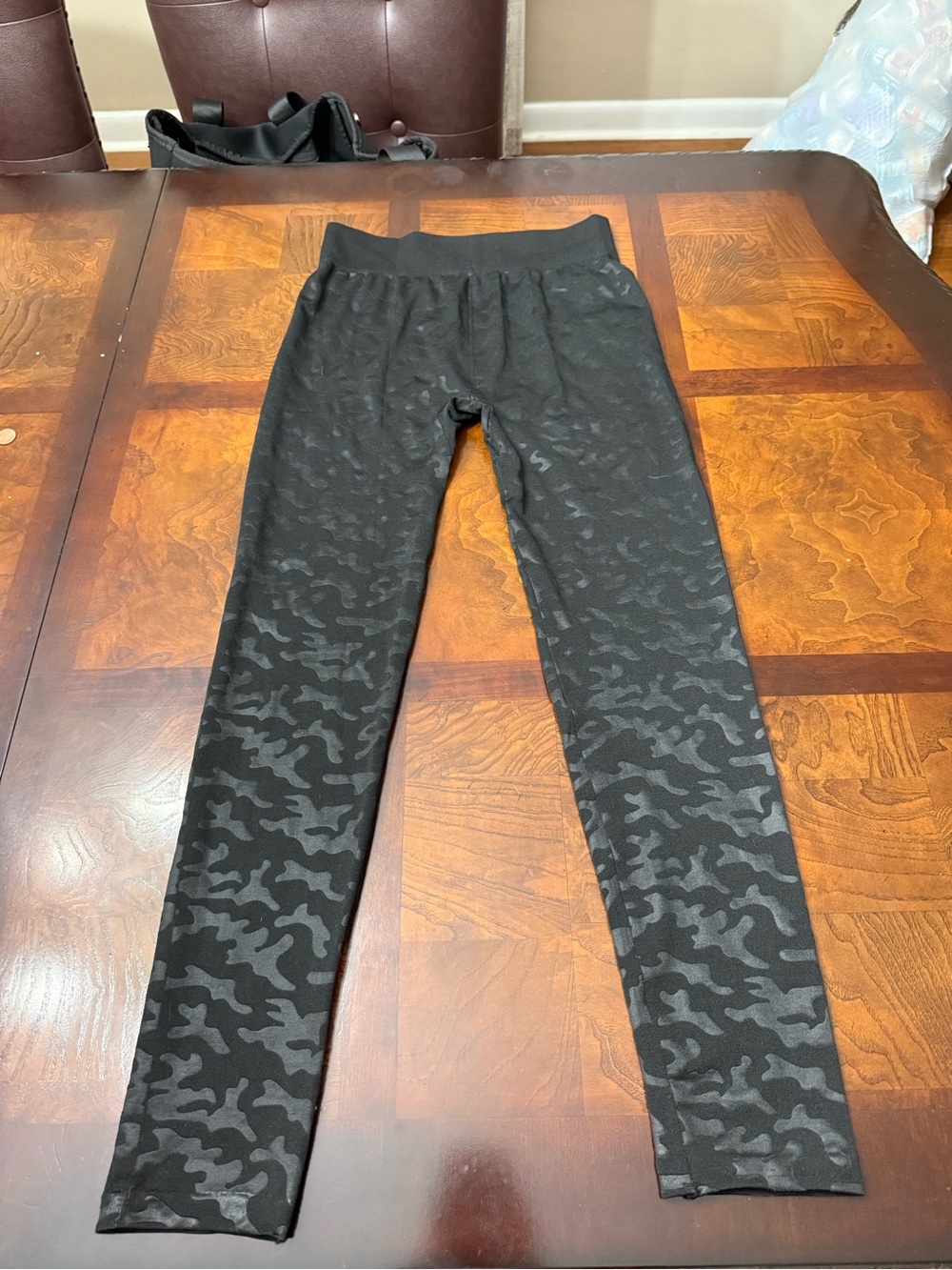 Black Camo Leggings - Stretch Comfort